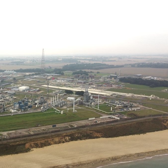 Bacton Gas Terminal, Norfolk England