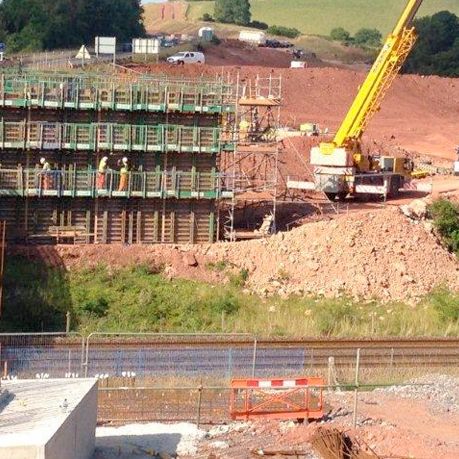 Concrete reinforcements for roads and bypasses
