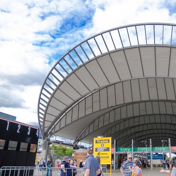 Concrete reinforcements for railway station bridges
